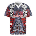 Personalised Aotearoa Iwi Ngapuhi Rugby Jersey Maori Motif Tribal