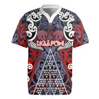 Personalised Aotearoa Iwi Ngapuhi Rugby Jersey Maori Motif Tribal