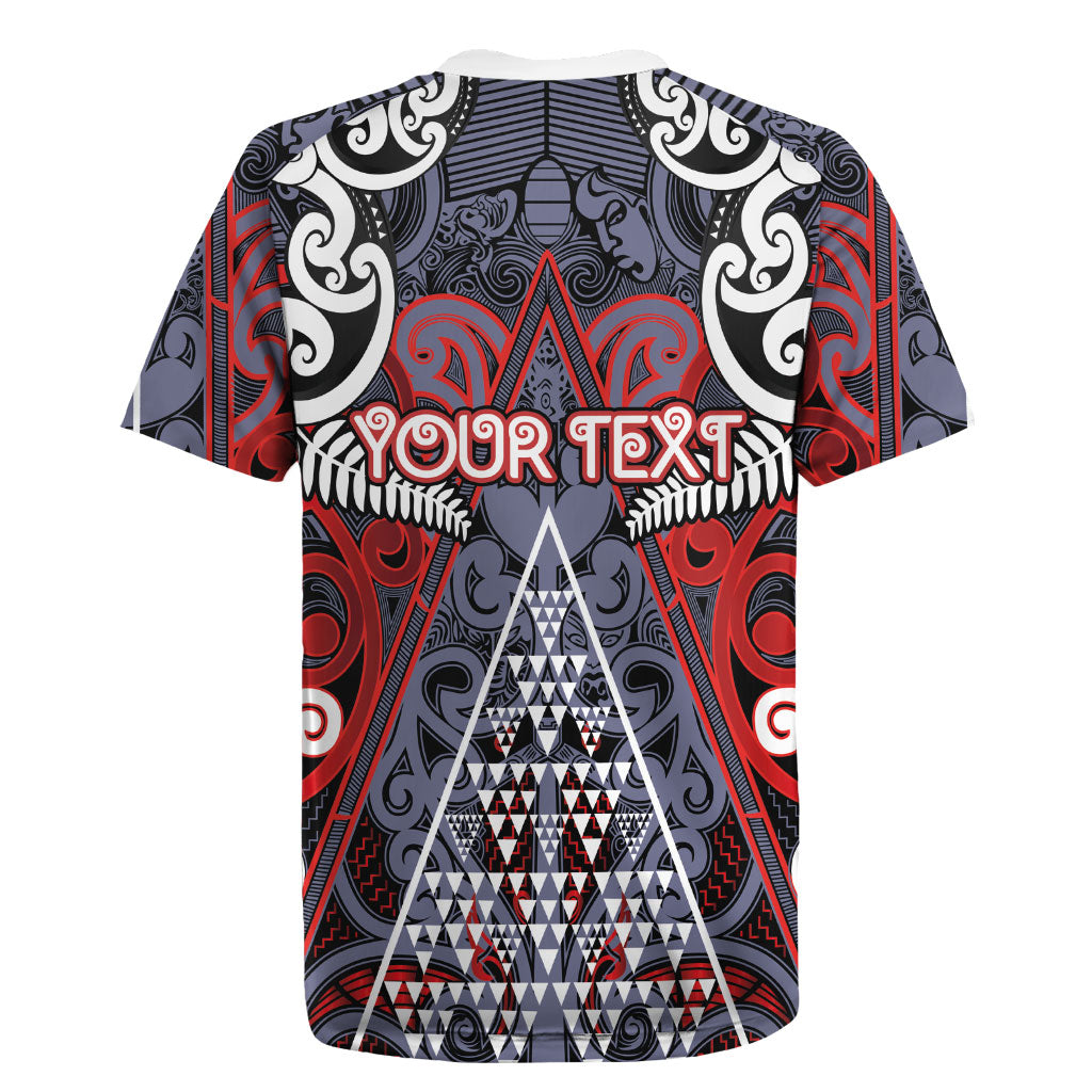 Personalised Aotearoa Iwi Ngapuhi Rugby Jersey Maori Motif Tribal