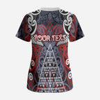 Personalised Aotearoa Iwi Ngapuhi Scrub Top Maori Motif Tribal