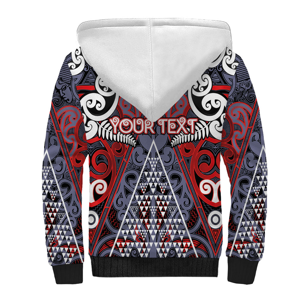 Personalised Aotearoa Iwi Ngapuhi Sherpa Hoodie Maori Motif Tribal