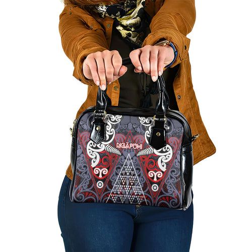 Aotearoa Iwi Ngapuhi Shoulder Handbag Maori Motif Tribal