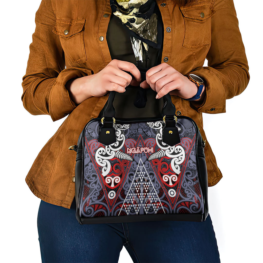 Aotearoa Iwi Ngapuhi Shoulder Handbag Maori Motif Tribal