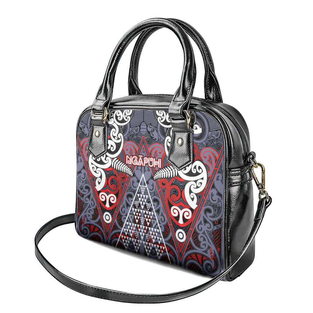 Aotearoa Iwi Ngapuhi Shoulder Handbag Maori Motif Tribal