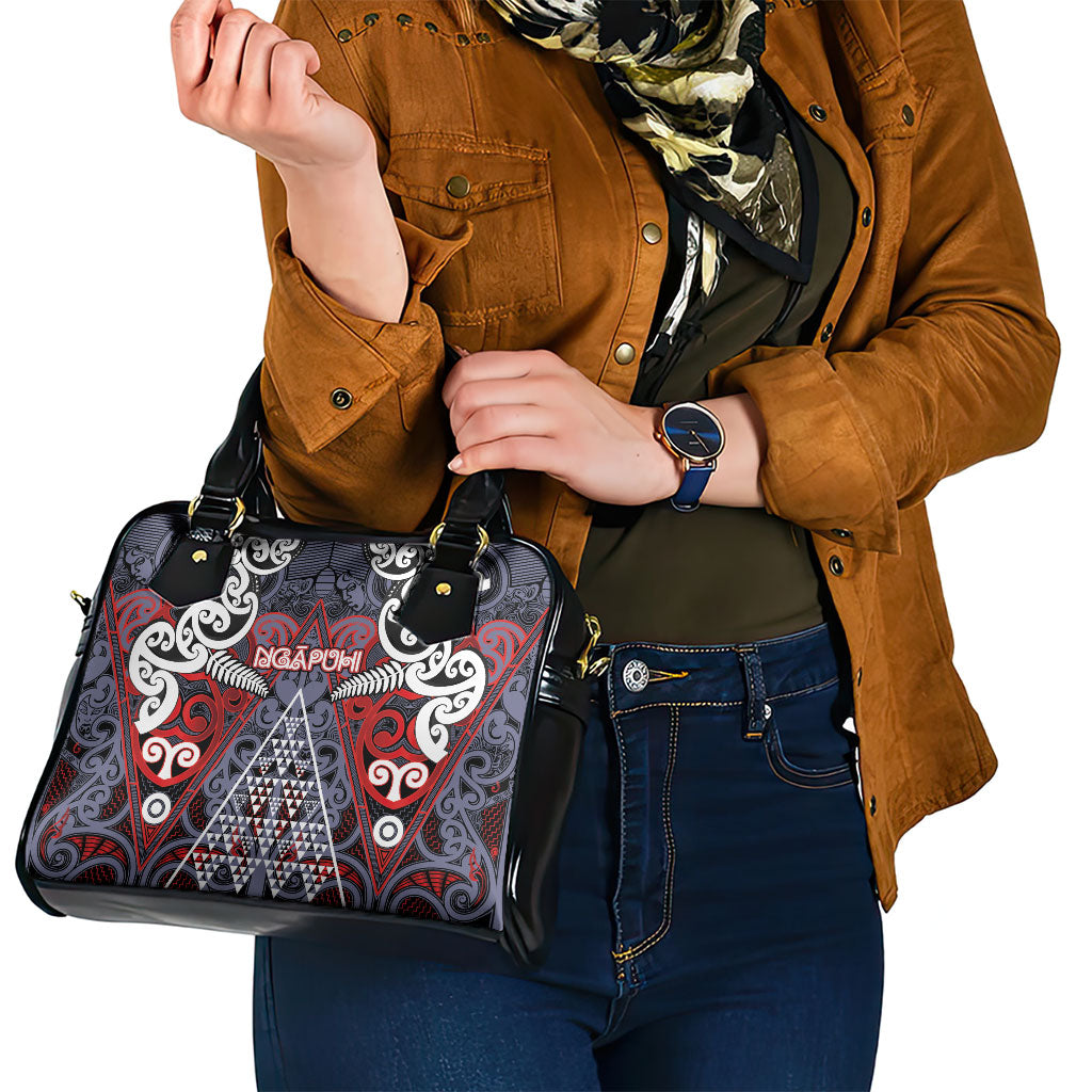 Aotearoa Iwi Ngapuhi Shoulder Handbag Maori Motif Tribal
