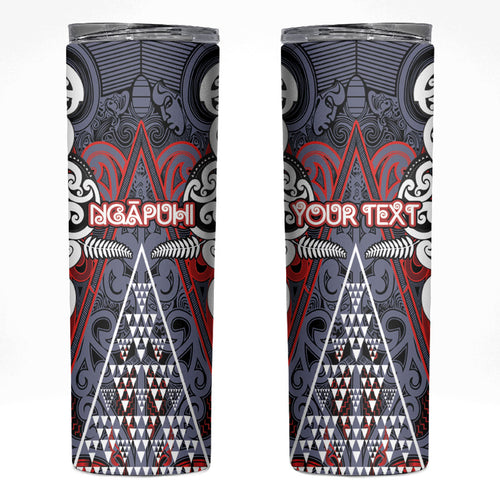Personalised Aotearoa Iwi Ngapuhi Skinny Tumbler Maori Motif Tribal