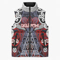 Personalised Aotearoa Iwi Ngapuhi Sleeveless Puffer Jacket Maori Motif Tribal