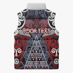 Personalised Aotearoa Iwi Ngapuhi Sleeveless Puffer Jacket Maori Motif Tribal