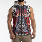 Personalised Aotearoa Iwi Ngapuhi Sleeveless Zip Hoodie Maori Motif Tribal