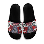 Aotearoa Iwi Ngapuhi Slide Sandals Maori Motif Tribal