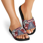 Aotearoa Iwi Ngapuhi Slide Sandals Maori Motif Tribal