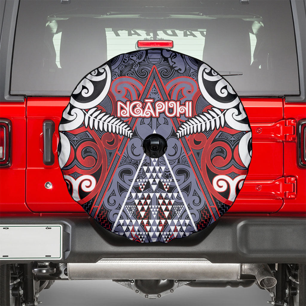Aotearoa Iwi Ngapuhi Spare Tire Cover Maori Motif Tribal