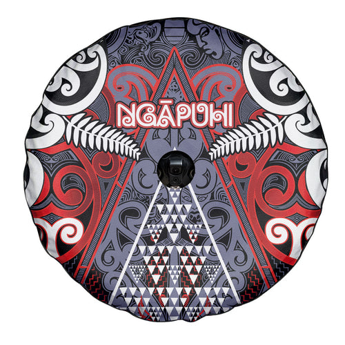 Aotearoa Iwi Ngapuhi Spare Tire Cover Maori Motif Tribal