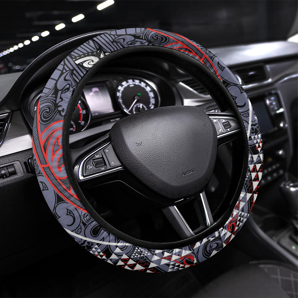Aotearoa Iwi Ngapuhi Steering Wheel Cover Maori Motif Tribal