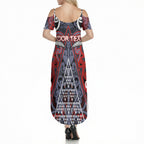 Personalised Aotearoa Iwi Ngapuhi Summer Maxi Dress Maori Motif Tribal