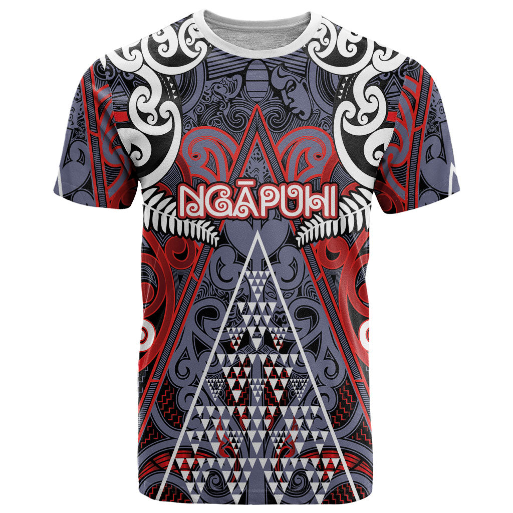 Personalised Aotearoa Iwi Ngapuhi T Shirt Maori Motif Tribal