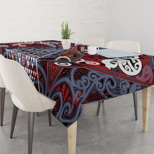 Aotearoa Iwi Ngapuhi Tablecloth Maori Motif Tribal