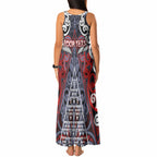 Personalised Aotearoa Iwi Ngapuhi Tank Maxi Dress Maori Motif Tribal
