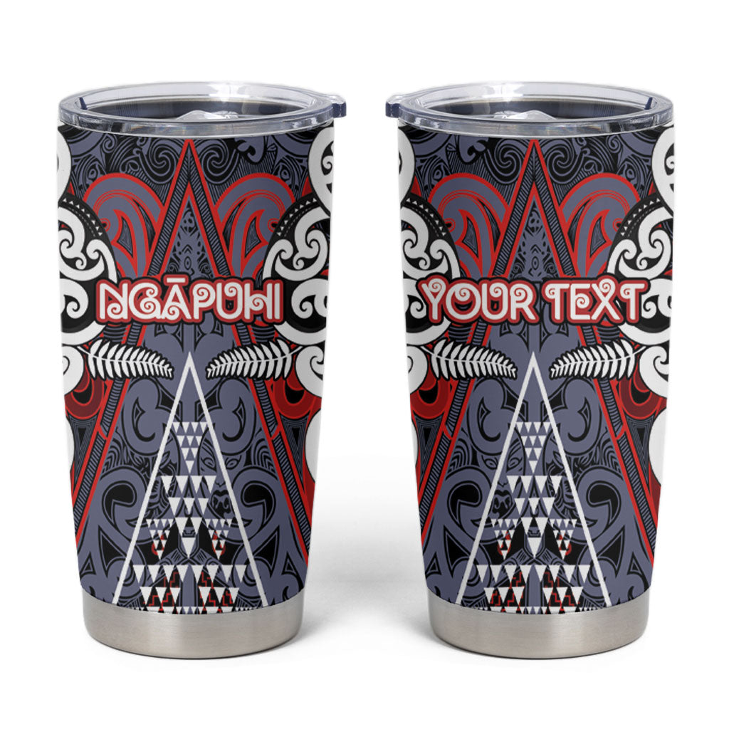 Personalised Aotearoa Iwi Ngapuhi Tumbler Cup Maori Motif Tribal