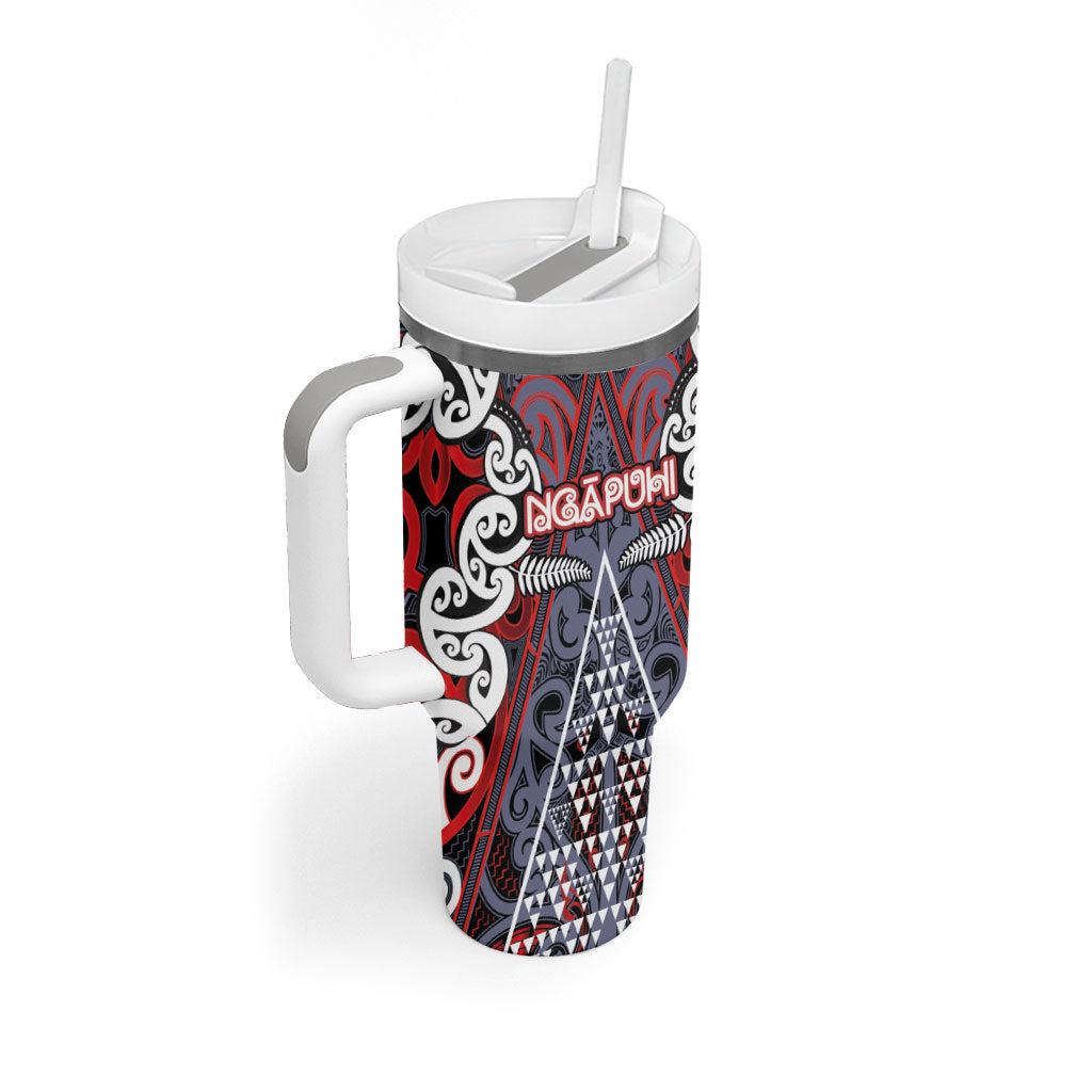 Personalised Aotearoa Iwi Ngapuhi Tumbler With Handle Maori Motif Tribal