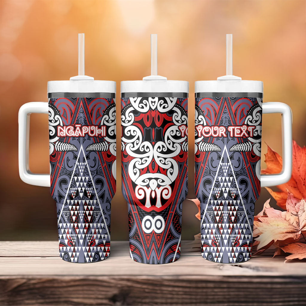 Personalised Aotearoa Iwi Ngapuhi Tumbler With Handle Maori Motif Tribal
