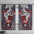 Aotearoa Iwi Ngapuhi Window Curtain Maori Motif Tribal