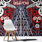 Aotearoa Iwi Ngapuhi Window Curtain Maori Motif Tribal