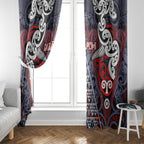 Aotearoa Iwi Ngapuhi Window Curtain Maori Motif Tribal