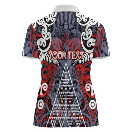 Personalised Aotearoa Iwi Ngapuhi Women Polo Shirt Maori Motif Tribal