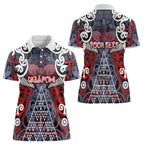Personalised Aotearoa Iwi Ngapuhi Women Polo Shirt Maori Motif Tribal