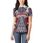 Personalised Aotearoa Iwi Ngapuhi Women Polo Shirt Maori Motif Tribal