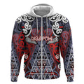 Personalised Aotearoa Iwi Ngapuhi Zip Hoodie Maori Motif Tribal