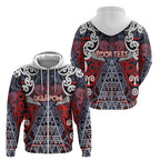 Personalised Aotearoa Iwi Ngapuhi Zip Hoodie Maori Motif Tribal