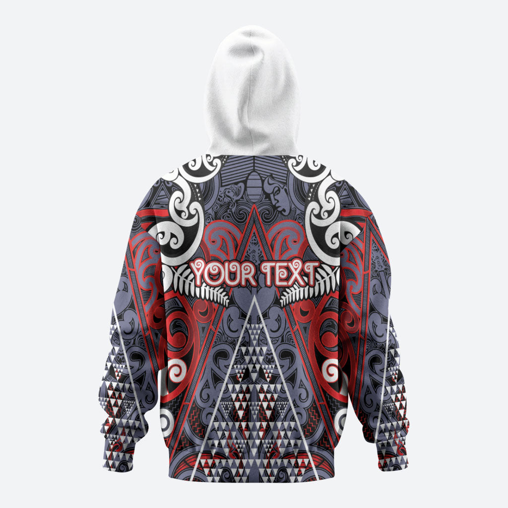 Personalised Aotearoa Iwi Ngapuhi Zip Hoodie Maori Motif Tribal