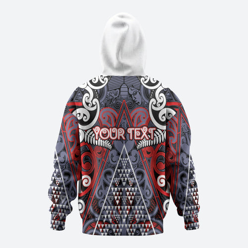 Personalised Aotearoa Iwi Ngapuhi Zip Hoodie Maori Motif Tribal