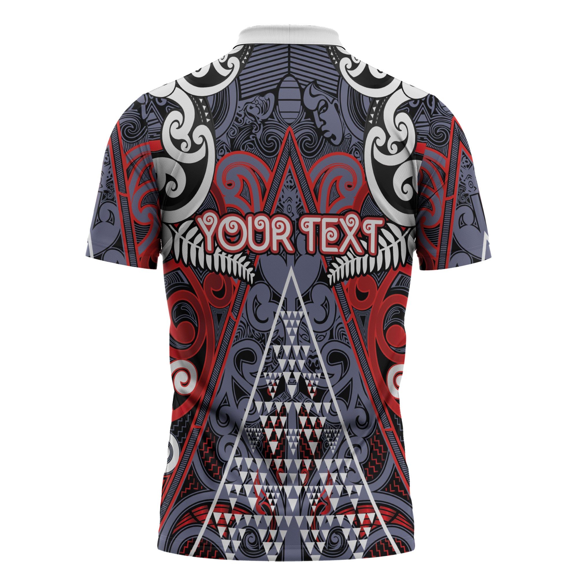 Personalised Aotearoa Iwi Ngapuhi Zipper Polo Shirt Maori Motif Tribal