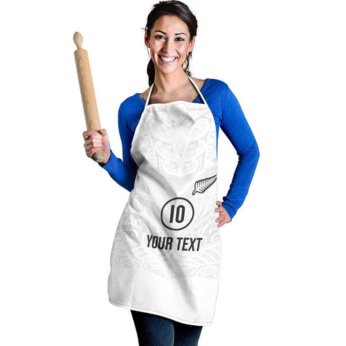 Custom New Zealand Football Apron The Whites-Sporty T90 Style - Aussie Hoodie