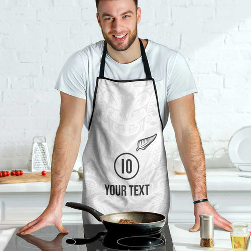 Custom New Zealand Football Apron The Whites-Sporty T90 Style - Aussie Hoodie
