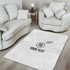 Custom New Zealand Football Area Rug The Whites-Sporty T90 Style - Aussie Hoodie