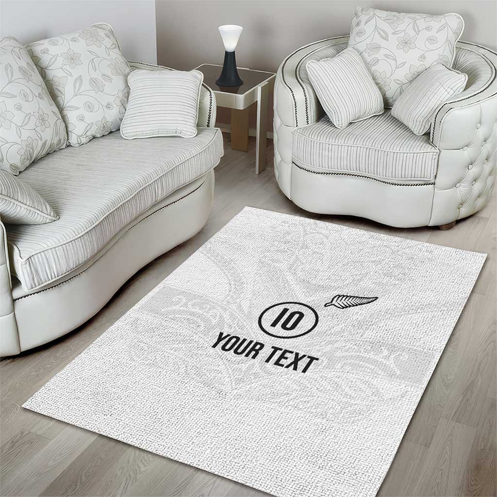 Custom New Zealand Football Area Rug The Whites-Sporty T90 Style - Aussie Hoodie