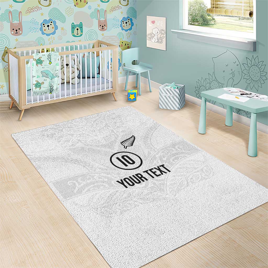 Custom New Zealand Football Area Rug The Whites-Sporty T90 Style - Aussie Hoodie