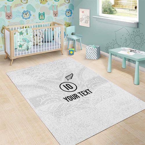 Custom New Zealand Football Area Rug The Whites-Sporty T90 Style - Aussie Hoodie