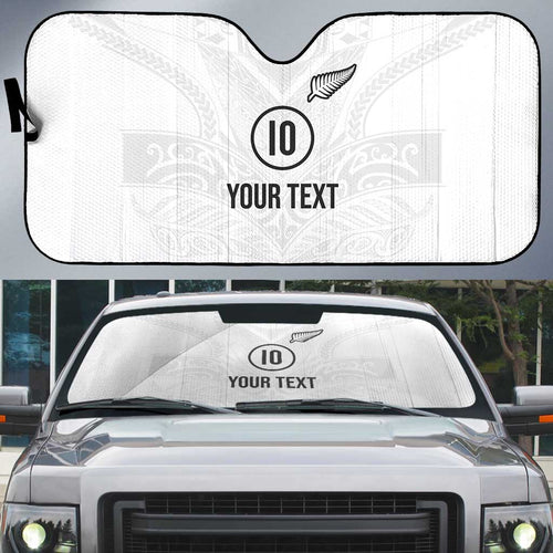 Custom New Zealand Football Auto Sun Shade The Whites-Sporty T90 Style - Aussie Hoodie