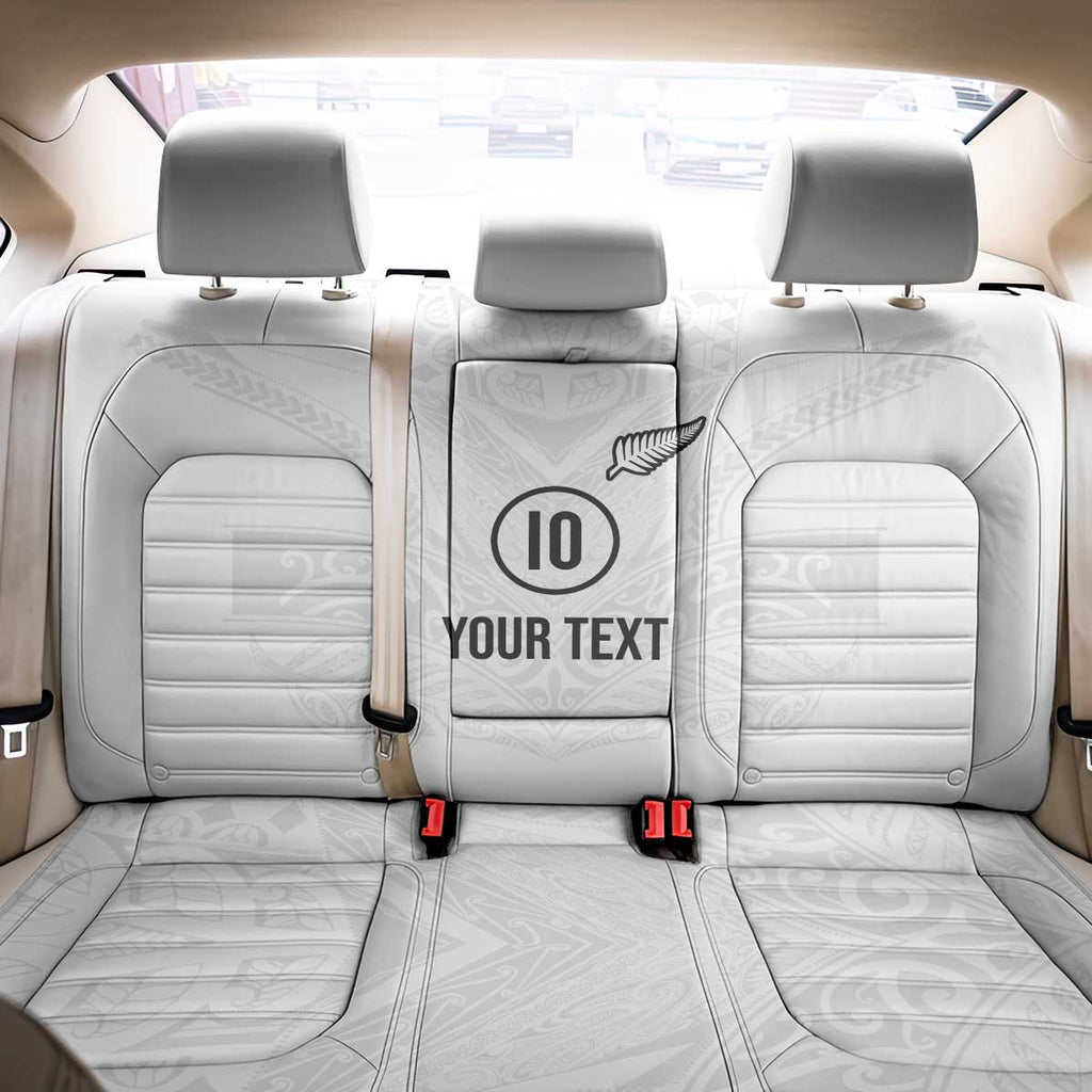 Custom New Zealand Football Back Car Seat Cover The Whites-Sporty T90 Style - Aussie Hoodie