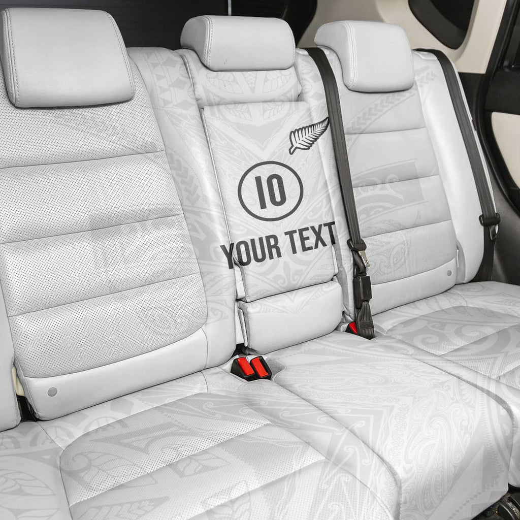 Custom New Zealand Football Back Car Seat Cover The Whites-Sporty T90 Style - Aussie Hoodie