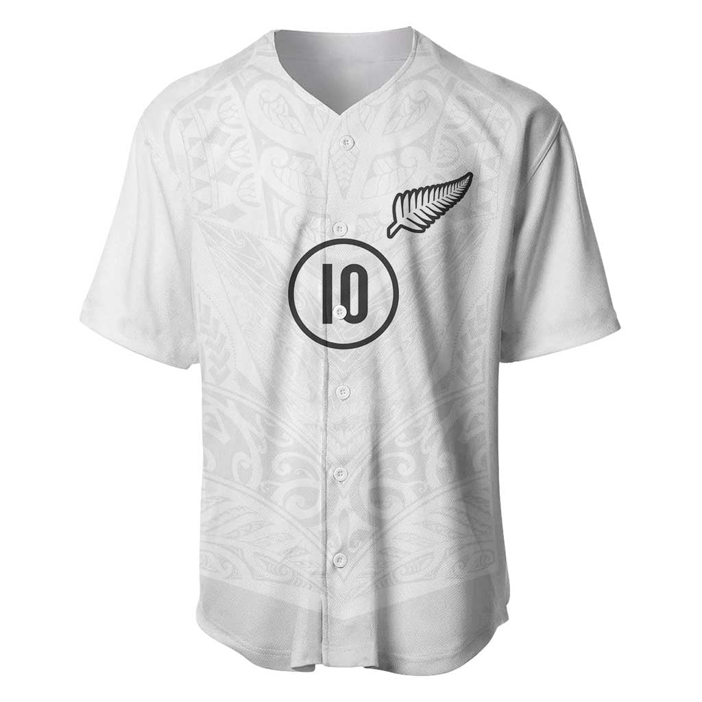Custom New Zealand Football Baseball Jersey The Whites-Sporty T90 Style - Aussie Hoodie