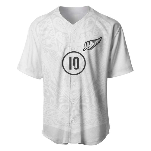 Custom New Zealand Football Baseball Jersey The Whites-Sporty T90 Style - Aussie Hoodie