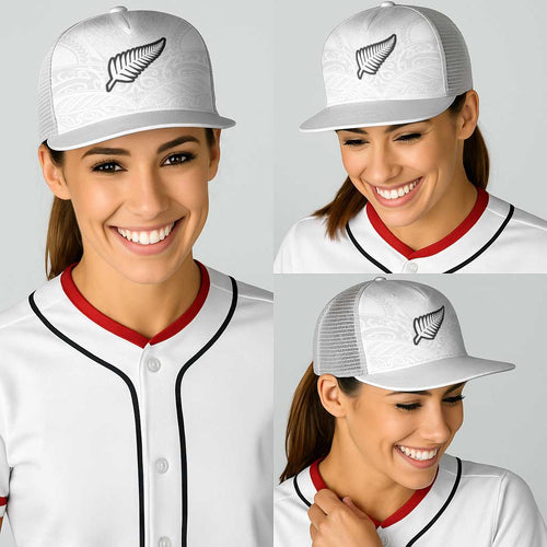 New Zealand Football Baseball Net Cap The Whites-Sporty T90 Style - Aussie Hoodie