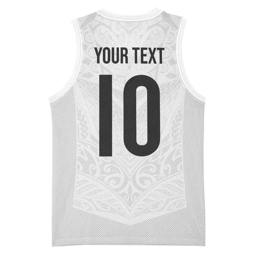Custom New Zealand Football Basketball Jersey The Whites-Sporty T90 Style - Aussie Hoodie