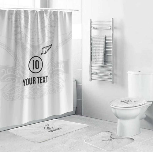 Custom New Zealand Football Bathroom Set The Whites-Sporty T90 Style - Aussie Hoodie